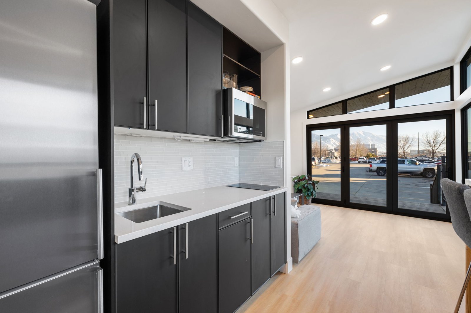 Open floor plan with light